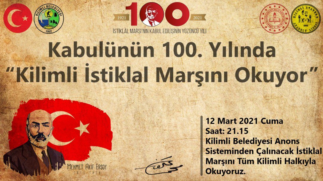 İstiklal Marşı 100. Yılı: 
