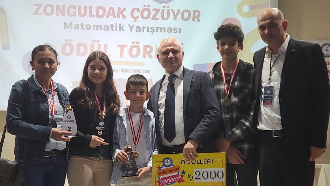 Zonguldak Çözüyor Matematik Yarışması İkinciliğini İlçemiz Başöğretmen Şükrü Yavuz Ortaokulumuz Kazandı